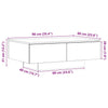Couchtisch Alt Holz Eleganta 90x60x31cm (Spanplatte)
