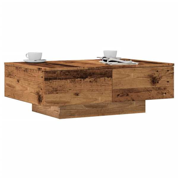 Couchtisch Alt Holz Eleganta 90x60x31cm (Spanplatte)