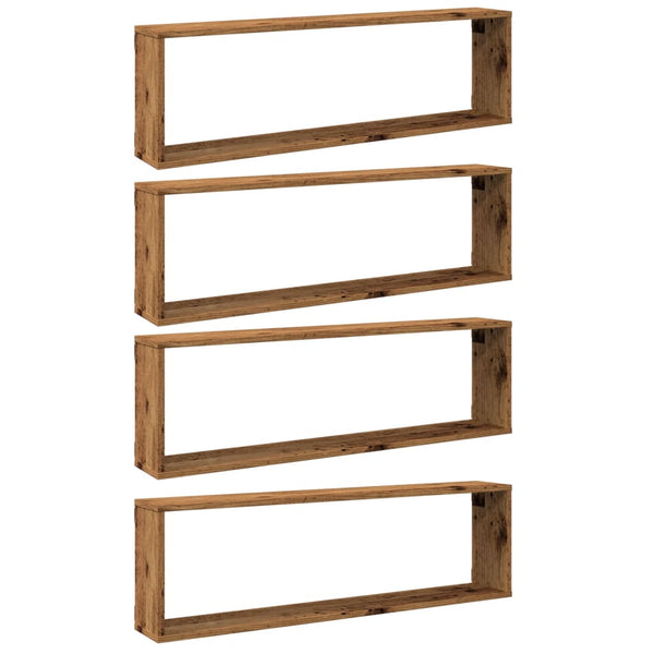 Alte Holzregale Tinculina 100x15x30cm (4 Stück Spanplatte)