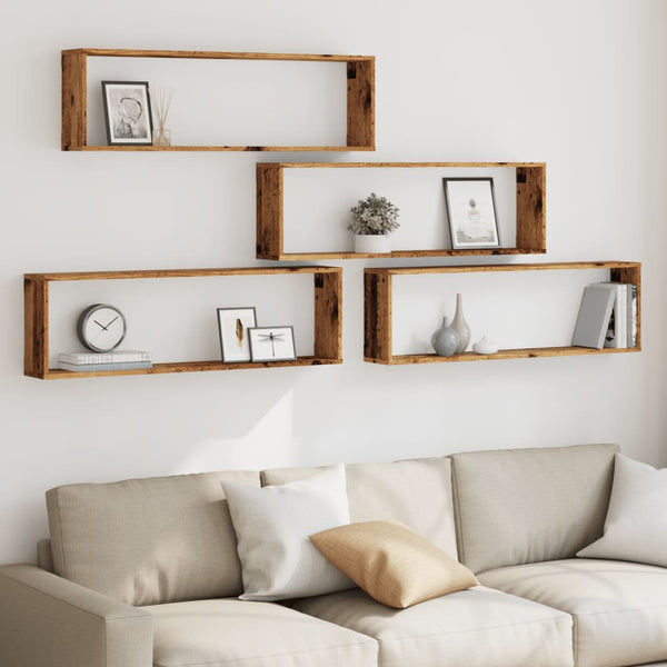 Alte Holzregale Tinculina 100x15x30cm (4 Stück Spanplatte)