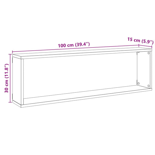 Alte Holzregale Tinculina 100x15x30cm (4 Stück Spanplatte)
