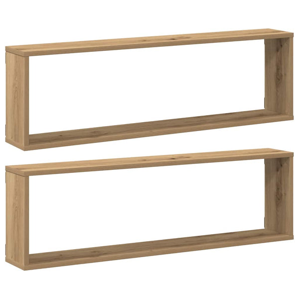 Tinculina Wandwürfelregale (2 Stück, Eiche Artisan Holz)