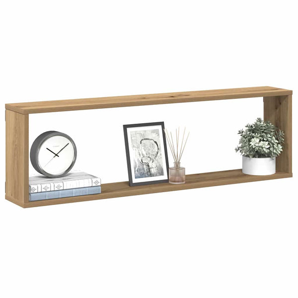 Tinculina Wandwürfelregale (2 Stück, Eiche Artisan Holz)