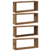 Alte Holz-Wandregale Tinculina 60x15x23cm (4 Stück Spanplatte)