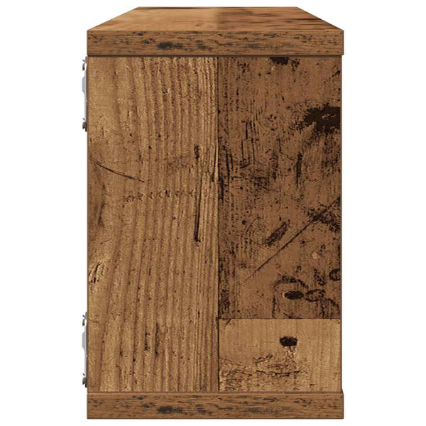 Alte Holz-Wandregale Tinculina 60x15x23cm (4 Stück Spanplatte)