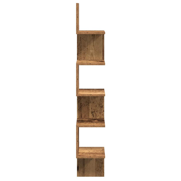 Altes Wand-Eckregal Donas 20x20x127,5cm (Spanplatte)