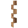 Altes Wand-Eckregal Donas 20x20x127,5cm (Spanplatte)