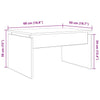 Couchtisch Aurora aus Altholz 68x50x38cm (Spanplatte)