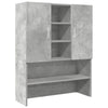 Betongrauer Waschmaschinenschrank Valerin 70,5x25,5x90cm