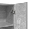 Betongrauer Waschmaschinenschrank Valerin 70,5x25,5x90cm