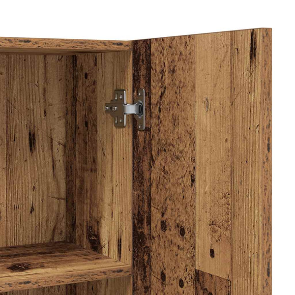 Antiker Holzwaschmaschinenschrank Zoe 64x25,5x190cm