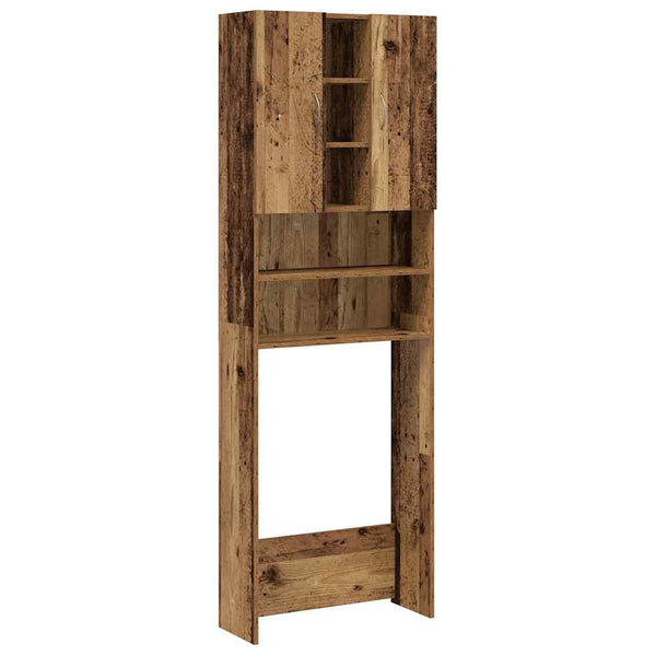 Alter Holzwaschmaschinenschrank Niculcea 64x25,5x190cm
