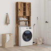Alter Holzwaschmaschinenschrank Niculcea 64x25,5x190cm