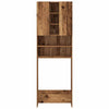 Alter Holzwaschmaschinenschrank Niculcea 64x25,5x190cm