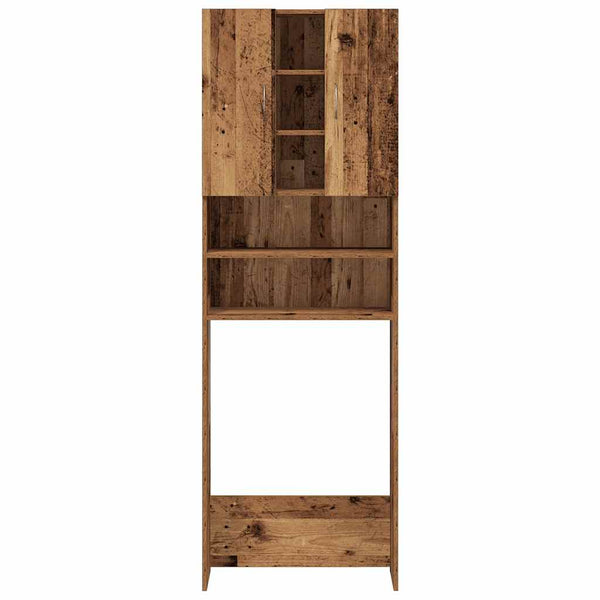 Alter Holzwaschmaschinenschrank Niculcea 64x25,5x190cm