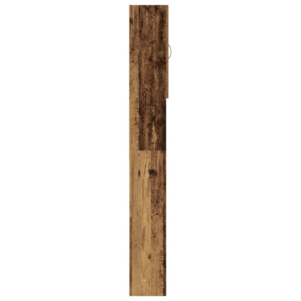Alter Holzwaschmaschinenschrank Niculcea 64x25,5x190cm