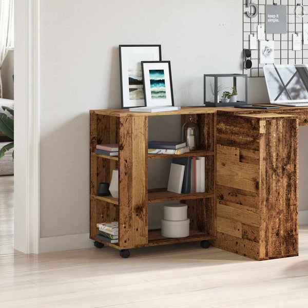Alter Holzschrank auf Rollen Bernadina 60x35x75cm (Spanplatte)