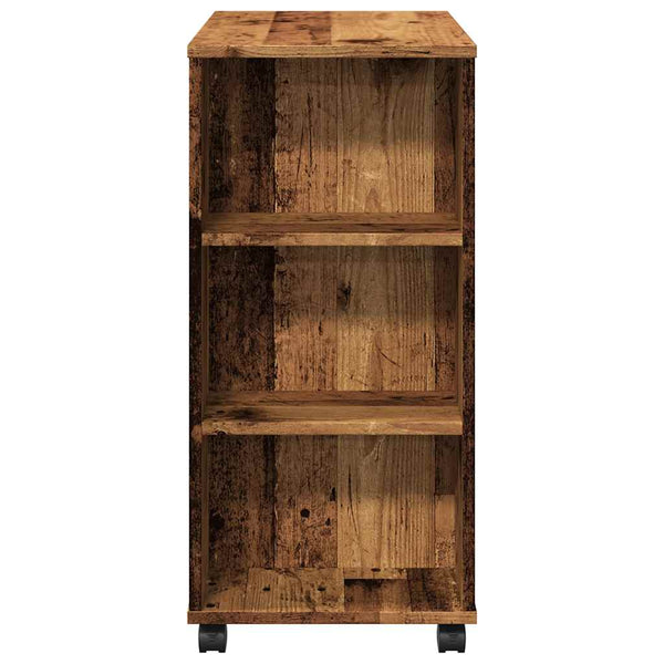 Alter Holzschrank auf Rollen Bernadina 60x35x75cm (Spanplatte)