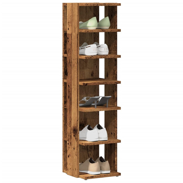 Alter Holzschuhschrank Abdeltattah 28x27x102cm (Holz)