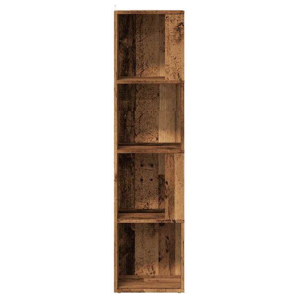 Alter Eckschrank aus Holz Kaleena 33x33x132cm (Spanplatte)