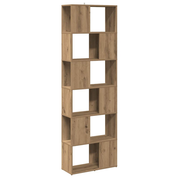 Handgefertigtes Bücherregal/Raumteiler aus Eiche Donald 60x24x186cm