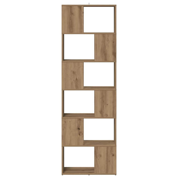 Handgefertigtes Bücherregal/Raumteiler aus Eiche Donald 60x24x186cm