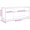 TV-Lowboard Donald Altholzoptik 80x24x32cm (Spanplatte)