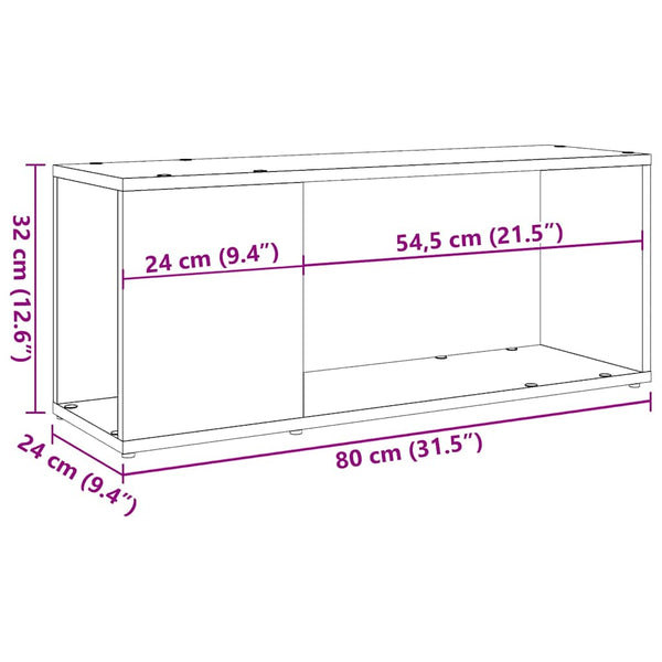 TV-Lowboard Donald Altholzoptik 80x24x32cm (Spanplatte)