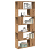 Handgefertigtes Eichen-Bücherregal/Raumteiler Donald 80x24x186cm
