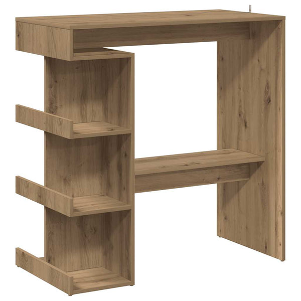 Eichen-Bartisch mit Ablageregal Handwerker Radut
