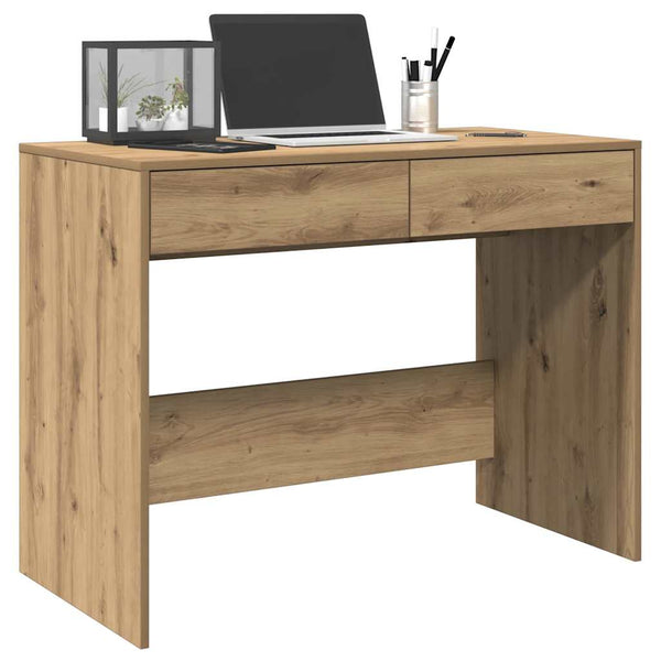 Artesanische Eiche Schreibtisch Claudius 101x50x76,5cm (Holz)