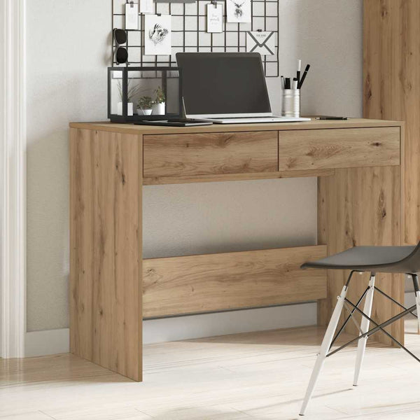 Artesanische Eiche Schreibtisch Claudius 101x50x76,5cm (Holz)