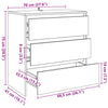 Alte Holzkommode Jamel 70x41x75cm (Holz)