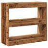 Antikes Holz-Bücherregal/-Raumteiler Milindora 80x30x72cm