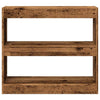 Antikes Holz-Bücherregal/-Raumteiler Milindora 80x30x72cm