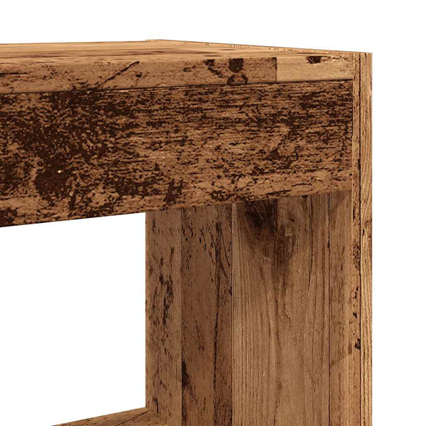 Antikes Holz-Bücherregal/-Raumteiler Milindora 80x30x72cm