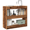 Antikes Holz-Bücherregal/-Raumteiler Milindora 80x30x72cm