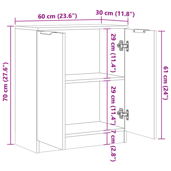Vanha puu senkki Basilca 60x30x70cm (puinen)