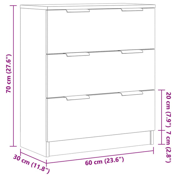 Altes Holz Sideboard Gania 60x30x70cm (Holz)