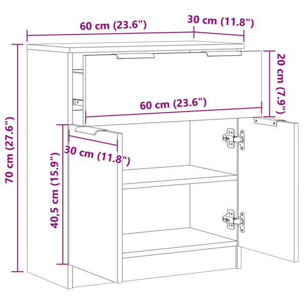 Altes Holzbuffet Zaide 60x30x70cm (Holz)