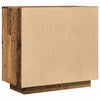 Schwarze Kommode Banel 80x40x75cm (Spanplatte)