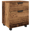 Alter Holz Aktenschrank Pinkasz 45x38x54cm (auf Rollen)