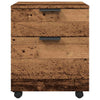 Alter Holz Aktenschrank Pinkasz 45x38x54cm (auf Rollen)