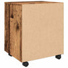 Alter Holz Aktenschrank Pinkasz 45x38x54cm (auf Rollen)