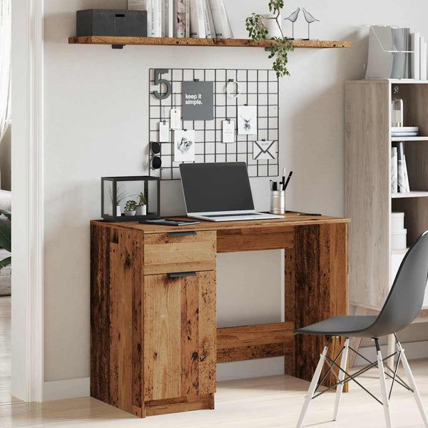 Alter Holzschreibtisch Diego 100x50x75cm (Holz)