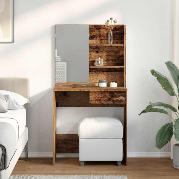 Alter Holzschminktisch Nilda 74,5x40x141cm