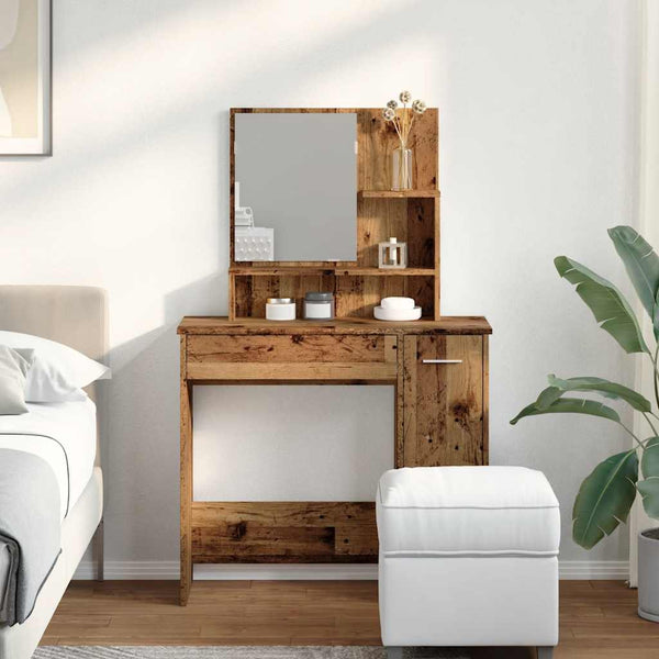 Alter Schminktisch aus Holz Simpronia 86,5x35x136cm