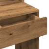 Schminktisch mit LED Flintoaca 74,5x40x141cm (Artisan Eiche)