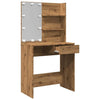 Schminktisch mit LED Flintoaca 74,5x40x141cm (Artisan Eiche)