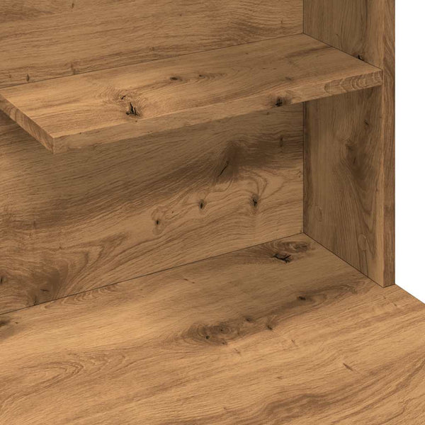 Schminktisch mit LED Flintoaca 74,5x40x141cm (Artisan Eiche)